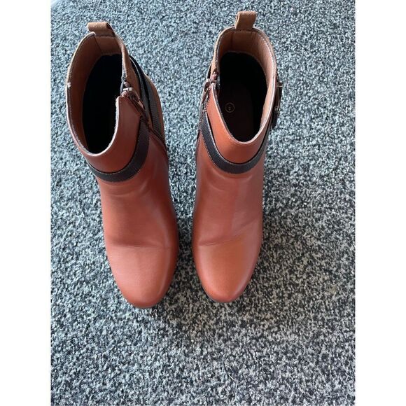 Double Buckle Chunky Heel Ankle Boots - Picture 6 of 12